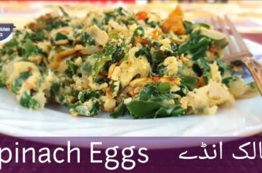 Spinach Eggs || پالک انڈے || breakfast recipe || diet food