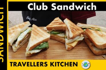 CLUB SANDWICH Recipe in Tamil | HOW TO PREPARE SANDWICH AT HOME? USA | INDIA