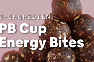5-Ingredient Peanut Butter Cup Energy Bites | Minimalist Baker Recipes