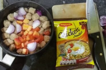 Maggi Soyabean Recipe / Tasty and Healthy Maggi / Maggi recipe