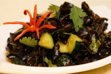 Slimy Black Fungus & Cucumber Salad! Dare to try?!