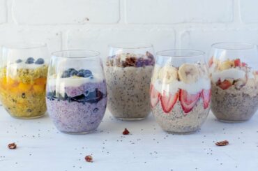 OVERNIGHT OATS | 5 Ways | Easy + Healthy