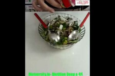 Weight Loss Recipe - Hara Bara salad 🥗- Dietversity.in- Dietitian Deep & GS
