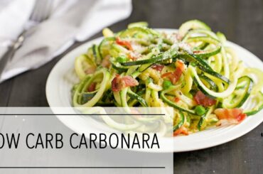 Healthy ZUCCHINI NOODLE Carbonara Recipe | How To Prevent Soggy ZOODLES | GLUTEN FREE | Low Carb