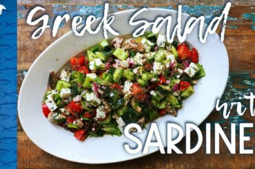 Easy Greek SARDINE salad | Bart van Olphen