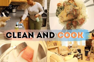 CLEAN WITH ME 2019 | COOK WITH ME | CLEANING MOTIVATION| HEALTHY DINNER IDEAS| Love Jenn Xo