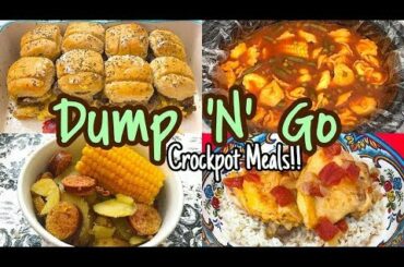 Dump & Go Crockpot Meals Easy | EASY & SIMPLE FAMILY MEAL IDEAS
