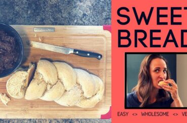Vegan Bread Recipe - plant based healthy breakfast bread - HEFEZOPF