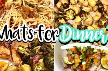 WHAT'S FOR DINNER? THREE EASY DINNER RECIPES | COOK WITH ME | NOVEMBER 2019