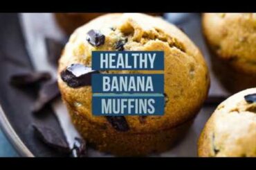 Healthy Moist Banana Muffins