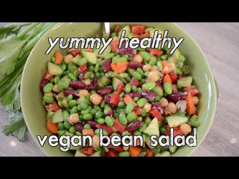 Easy Bean Vegan Salad Recipe Easy Bean Vegan Salad Recipe