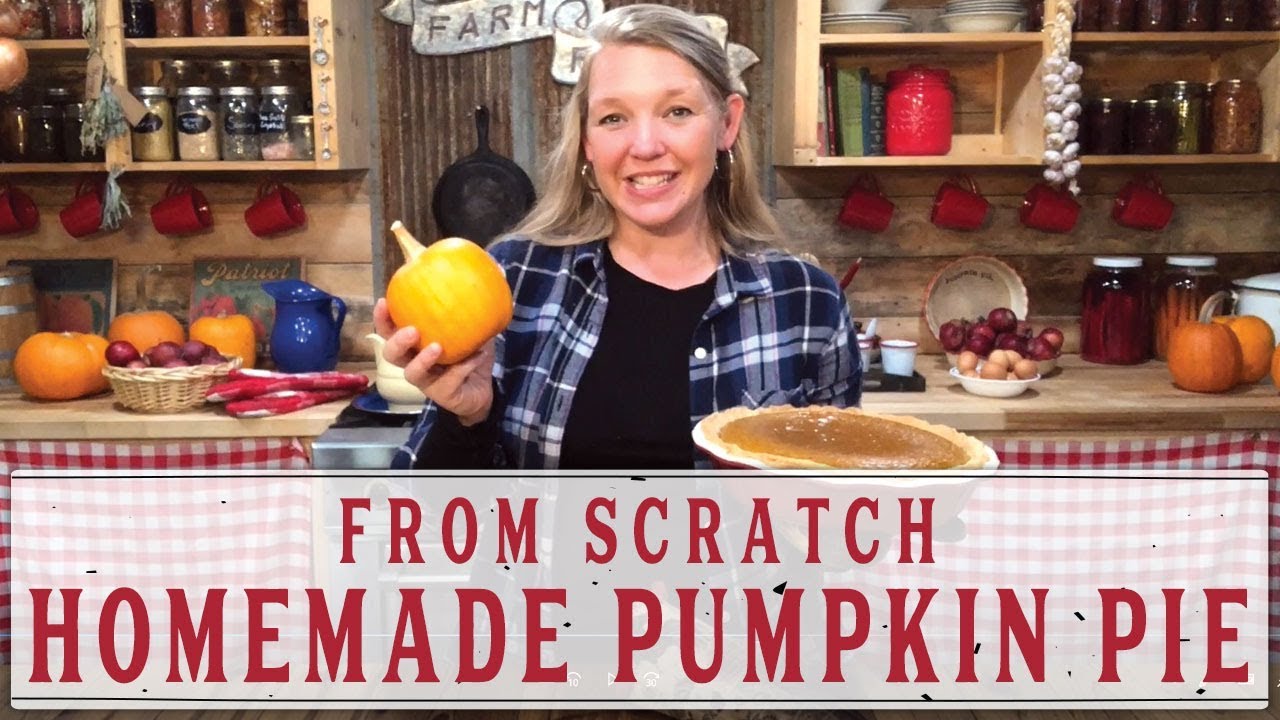 HOMEMADE PUMPKIN PIE RECIPE – COMPLETELY FROM SCRATCH! HOMEMADE PUMPKIN PIE RECIPE - COMPLETELY FROM SCRATCH!