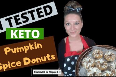 I TESTED Keto Pumpkin Spice Donuts - Testing healthy recipes|Low Carb|Sugar Free|Gluten Free