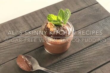 Sugar-Free Vegan Chocolate Pudding | Keto Chocolate Pudding | Healthy Dessert