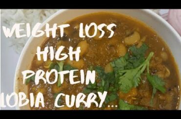 Healthy Weight Loss Lobia (Black Eyed Beans) Recipes || High Protein Lunch Cooked in Less Oil