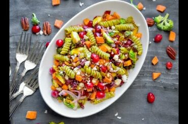 Easy Fall Pasta Salad #pastasalad