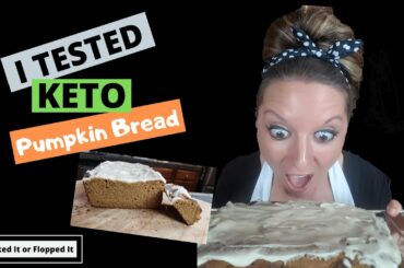 I TESTED Keto Pumpkin Bread - Testing recipes|Low Carb|Sugar Free|Gluten Free