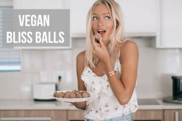 VEGAN BLISS BALLS RECIPE | Easy & healthy snack!