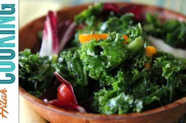 How To Make Kale Salad | Hilah Cooking