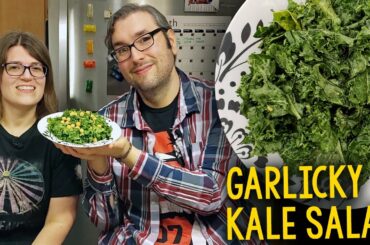 Recipe: Whole Foods Garlicky Kale Salad (Vegan, Oil-Free, Plant-Based)
