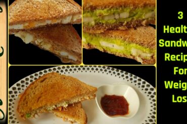 3 Healthy Sandwich Recipe For Weight Loss l Weight Loss Recipe