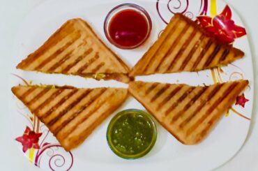 हेल्दी सैंडविच रेसिपी (इन स्टैंडर्ड डिश) Healthy Sandwich Recipe (Instant Dish)