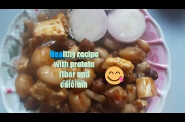 Healthy lunch with calcium fiber and protein/A new type of snack