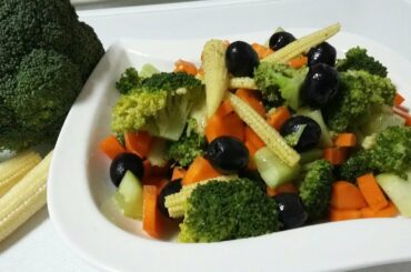 Broccoli &baby corn healthy salad for Weight lose ||healthy salad Malayalam