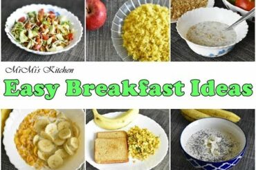 Monday to Friday easy and quick breakfast ideas 🍝🍚🍛 झटपट नाश्ते मिनटों में