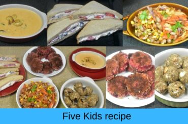 ஒரு வாரத்திற்கான Easy Snacks Recipes for kids | Kids Special Recipes in Tamil