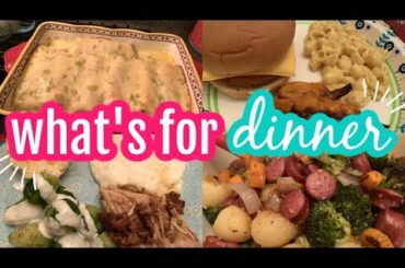 WHAT'S FOR DINNER & DESSERT || REAL LIFE LARGE MEAL IDEAS || BUDGET MEAL IDEAS