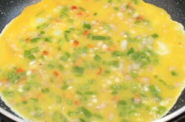 Capsicum Omelette || Healthy Omelette Recipe in 5 Minutes