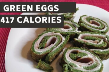 Healthy low-calorie spinach eggs - only 417 calories