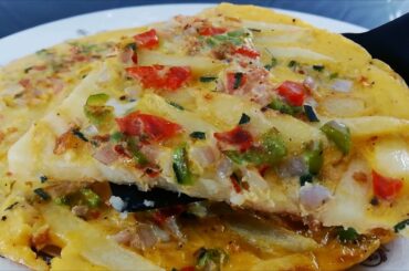 French Fries Omelette Recipe | Chips Mayai | Healthy Breakfast Ideas | Tasty Food Recipes