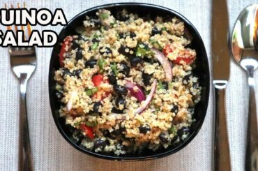 Quinoa Salad Recipe | Healthy Salad | Simple quick Quinoa salad | Sowji's Kitchen