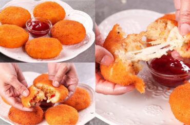 PIZZA CUTLET RECIPE I KIDS SNACKS RECIPE I EGGLESS & WITHOUT OVEN