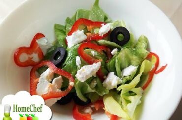 Super tasty! Fresh vegetable salad recipe with feta - how to make a salad with mixed raw vegetables!