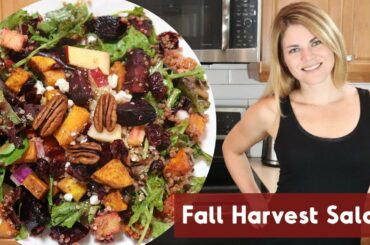 Fall Harvest Roasted Beet, Sweet Potato, Apple, Cranberry, Quinoa Salad  - Healthy Thanksgiving Side