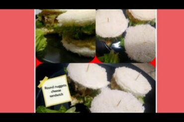 Round sandwich | nuggets sandwich | quick snack | lunch box idea | snack it my way