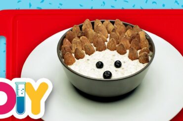HEDGEHOG | Oatmeal Recipe with Almonds | Food Art | Healthy-n-Yummy | DIY Labs