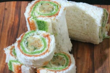 Pinwheel Sandwich Recipe | पिनव्हील सैंडविच बच्चो के टिफिन के लिए अनोखी रेसिपी | Hari Chutney |