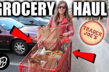 Trader Joe's Grocery Haul on a Budget | Shopping at Trader Joe's for Snacks | PHILLIPS FamBam