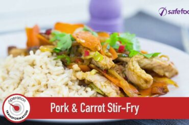 Pork and carrot stir-fry