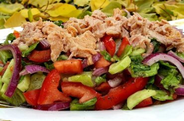 LƏZZƏTLİ DİETİK SALAT RESEPTİ | HEALTHY TUNA SALAD RECİPE | Pəhriz salatı🥗