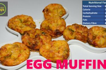 EGG MUFFINS |Easy Breakfast recipe | Egg recipes - Nutritive Facts| wonderways(2019 Trending)