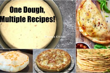 How to make Pizza Bread Multi-purpose Dough Video Recipe with Tips & Tricks | Bhavna's Kitchen