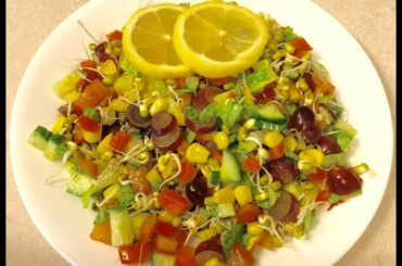 Moong Dal Sprouted / Salad Recipe (Hindi)