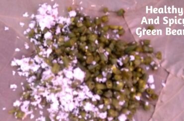 healthy and spicy green beans recipe with coconut