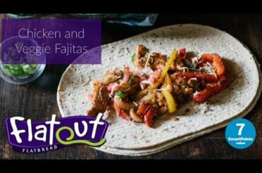 Chicken and Veggie Fajitas - Flatbread Recipes - Flatout Bread