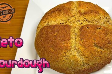 Keto Sourdough Bread recipe - Low Carb Gluten free 4K